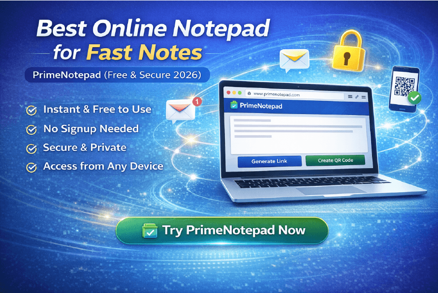 PrimeNotepad Online Notepad Free