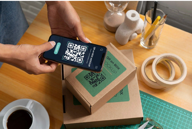 Product QR code for scanning