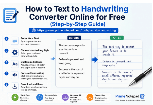 Text to Handwriting Converter